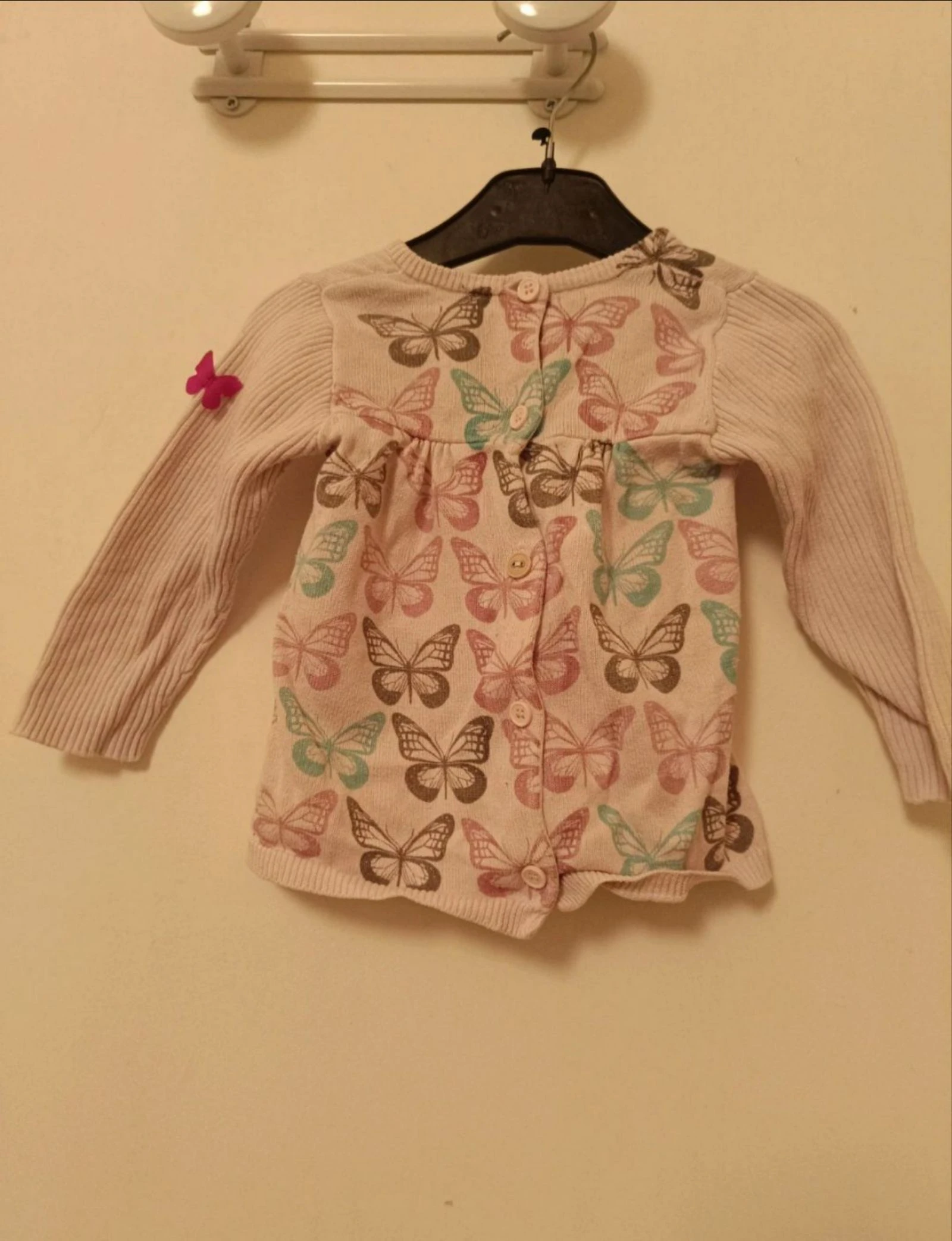 Tunique en tricot papillons Sucre d'orge – 12 mois (74/80 cm) – Très bon état